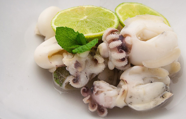 Seppioline Mojito, preparate e fotografate da Giorgio Giorgetti, personal chef Varese Como Milano Lombardia, su Cucino di te.