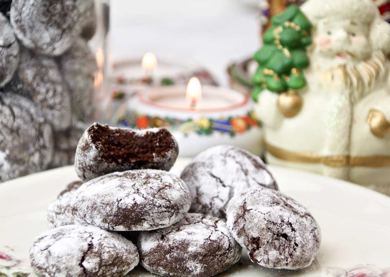 Biscotti di Natale americani al cacao gluten free - Cucino di te