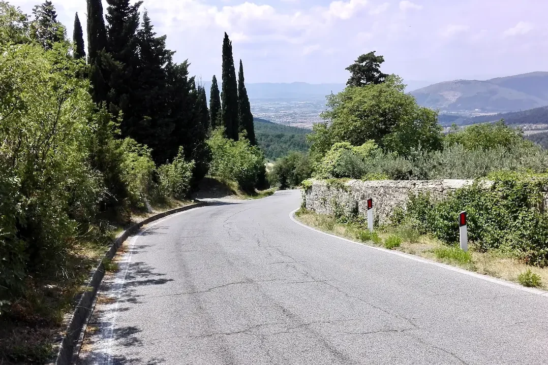 La strada dell’olio Salita del Castellare a Sesto Fiorentino tra gli ulivi: la strada dell'olio di Morello, ingrediente firma della cucina di Cucino di Te, chef a domicilio tra Varese e Canton Ticino.