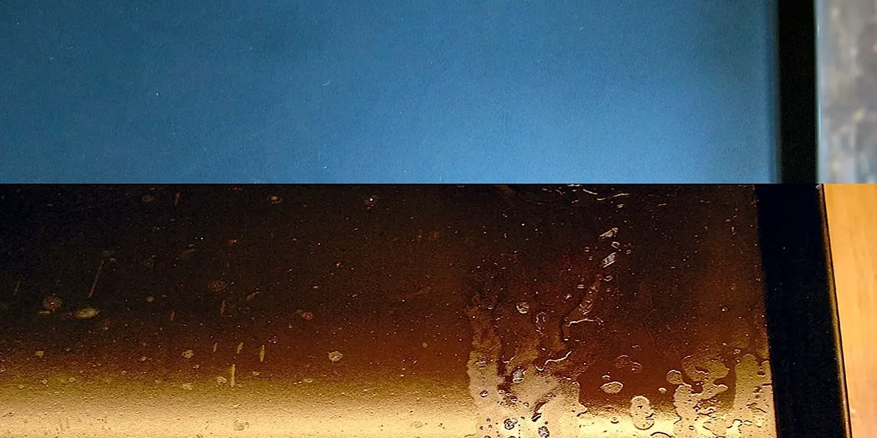 Teglie di ferro blu a confronto: sopra, la teglia di ferro blu prima della bruciatura e del trattamento; sotto, la medesima teglia dopo la bruciatura con olio alimentare. Sono teglie indispensabili per ottenere ottimi risultati con pizze e focacce, degne di un vero personal chef a domicilio.