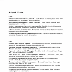 Antipasti di mare e carne - lista di proposte personalizzate - il metodo cucino di te